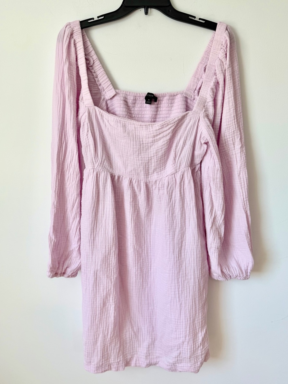 J. Crew Squareneck Soft Gauze Dress